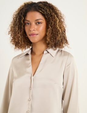 Blusa manga larga para mujer
