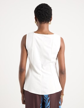 Top Contempo cuello redondo
