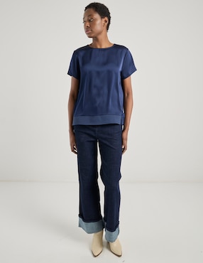 Blusa Contempo manga corta para mujer