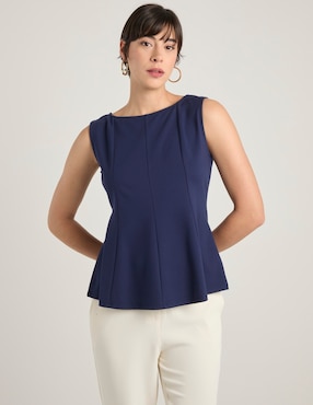Top Contempo cuello redondo