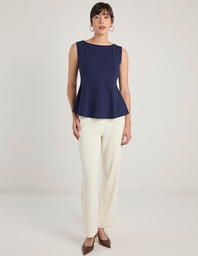 Top Contempo cuello redondo