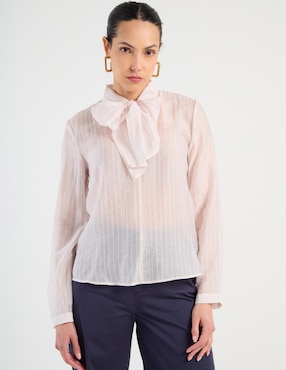 Blusa Contempo manga larga para mujer