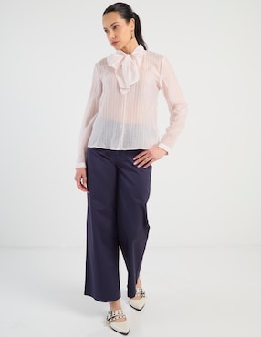 Blusa Contempo manga larga para mujer