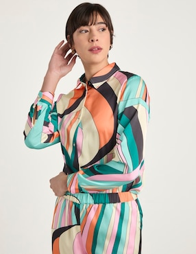 Blusa Contempo manga larga para mujer