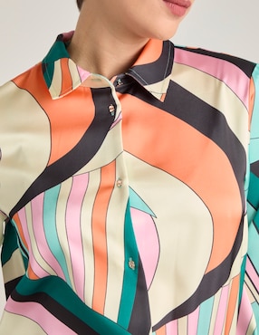 Blusa Contempo manga larga para mujer