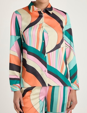 Blusa Contempo manga larga para mujer