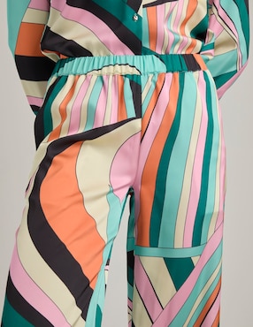 Pantalón relaxed Contempo palazzo para mujer