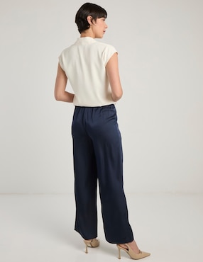 Pantalón relaxed Contempo palazzo para mujer