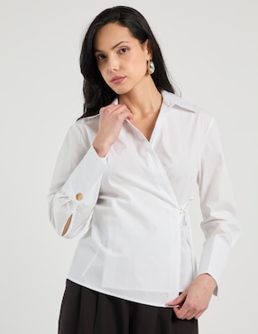 Blusa Contempo manga larga para mujer