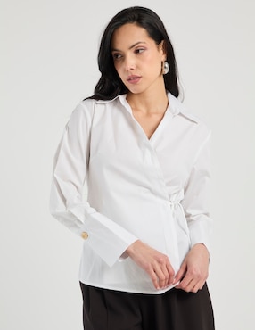 Blusa Contempo manga larga para mujer