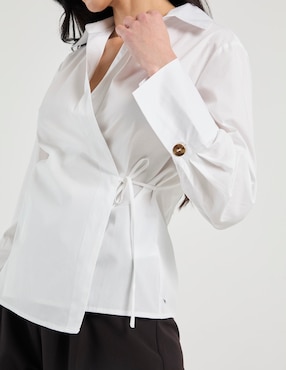 Blusa Contempo manga larga para mujer
