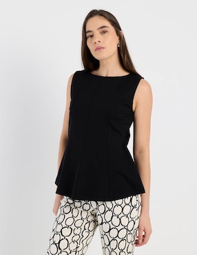 Top Contempo cuello redondo
