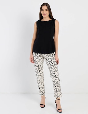 Top Contempo cuello redondo