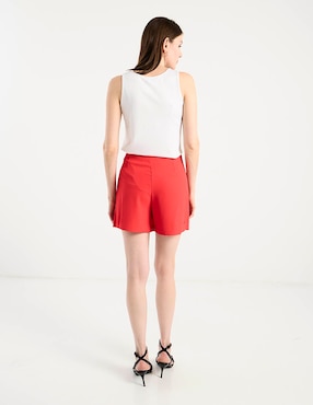 Falda short mini Contempo a la cintura