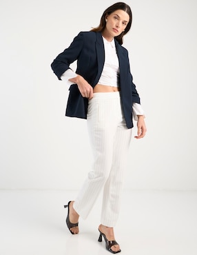 Pantalón capri Contempo recto para mujer