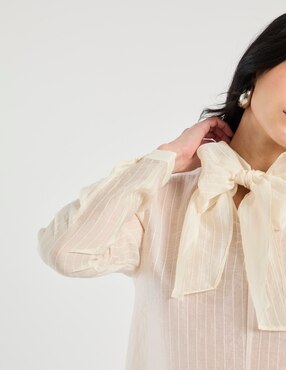Blusa Contempo manga larga para mujer