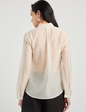 Blusa Contempo manga larga para mujer
