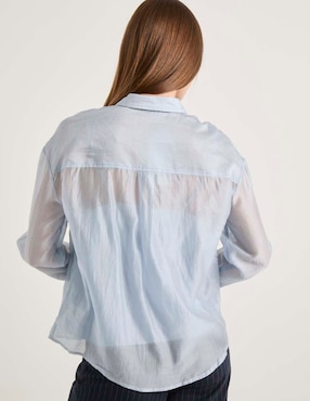 Blusa Contempo manga larga para mujer