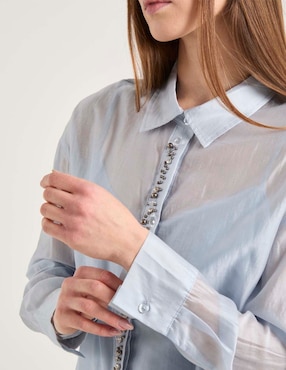 Blusa Contempo manga larga para mujer
