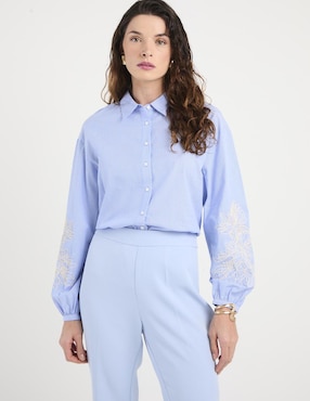 Blusa manga larga para mujer