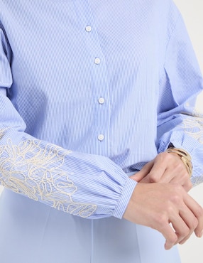 Blusa manga larga para mujer
