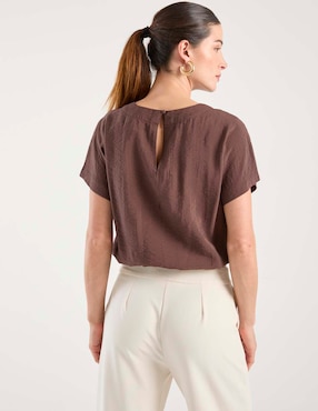 Blusa Contempo manga corta para mujer
