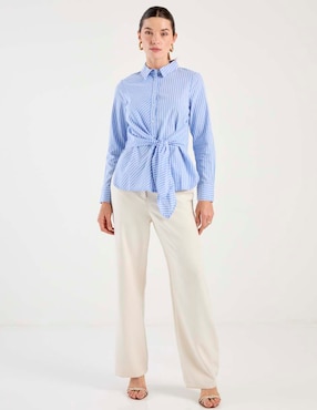 Blusa Contempo manga larga para mujer