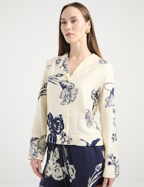 Blusa manga larga para mujer