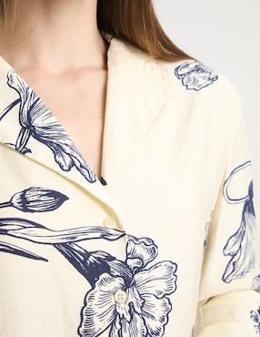 Blusa manga larga para mujer