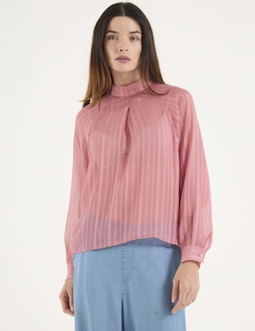 Blusa manga larga para mujer
