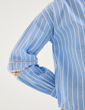 Blusa Contempo manga larga para mujer