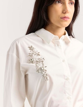 Blusa Contempo manga larga para mujer