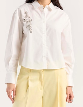 Blusa Contempo manga larga para mujer