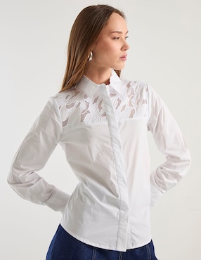 Blusa Contempo manga larga para mujer
