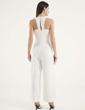 Jumpsuit Contempo de algodón casual liso para mujer