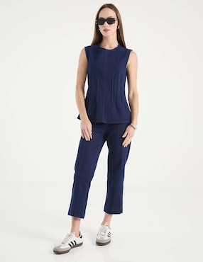 Pantalón relaxed Contempo regular para mujer