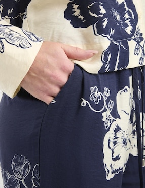 Pantalón pijamero regular para mujer