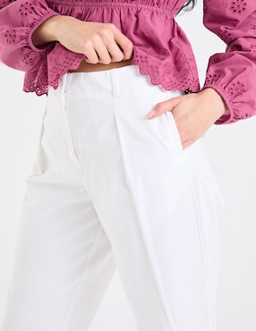 Pantalón capri Contempo straight para mujer