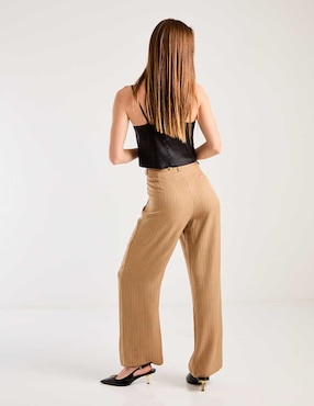 Pantalón relaxed Contempo straight para mujer