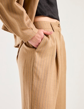 Pantalón relaxed Contempo straight para mujer