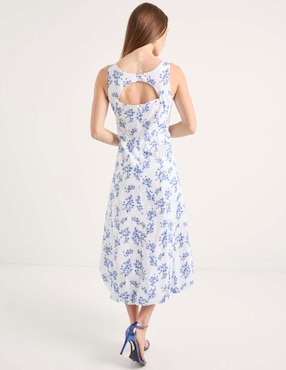 Vestido midi casual Contempo para mujer