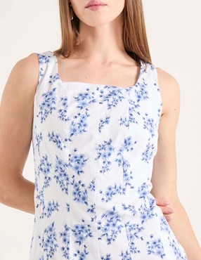 Vestido midi casual Contempo para mujer