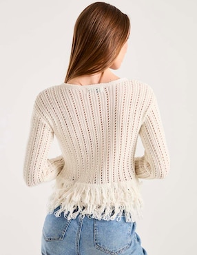 Suéter Contempo cuello redondo para mujer