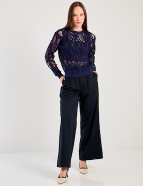 Suéter Contempo cuello redondo para mujer