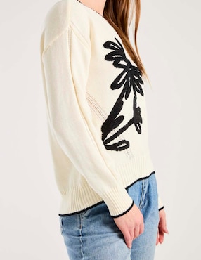 Suéter Contempo cuello V para mujer