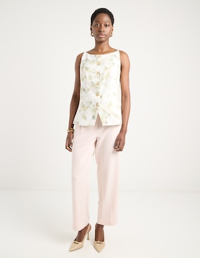 Pantalón relaxed Contempo straight para mujer
