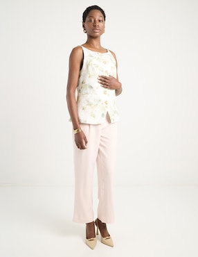 Pantalón relaxed Contempo straight para mujer