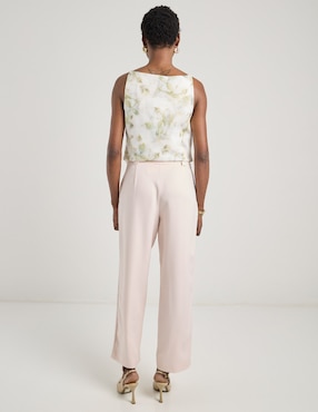 Pantalón relaxed Contempo straight para mujer