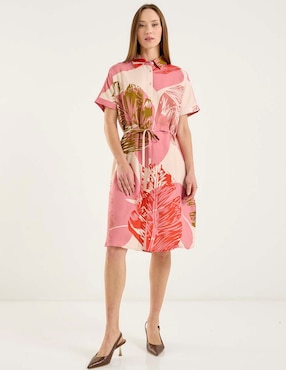 Vestido 3/4 casual Contempo para mujer