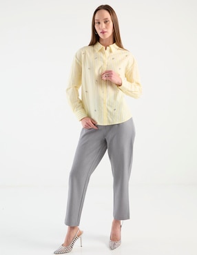 Blusa Contempo manga larga para mujer